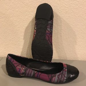 Multicolor Coach sequine flats